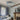 Retro White & Blue Beaded Ceiling Light
