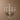 White Scrollwork Distressed Chandelier