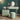 Green Makeup Vanity Set with Cabinet Mirror