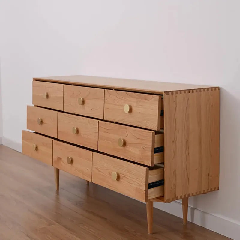 Eco-Friendly Wood Dresser with Elegant Gold Handles CharmyDecor Eco-Friendly Wood Dresser with Elegant Gold Handles CharmyDecor