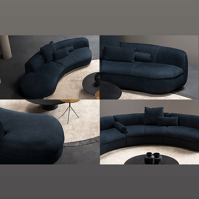 Baxter Sofa: Modern Curved Modular Design – CharmyDecor