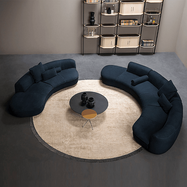 Baxter Sofa: Modern Curved Modular Design – CharmyDecor
