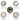 Nordic Round Garden Floral Area rug