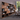 Modern Brown Wooden Geometric Bookshelf