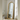 French Arched Carved Wood Floor Mirror