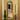 French Arched Carved Wood Floor Mirror